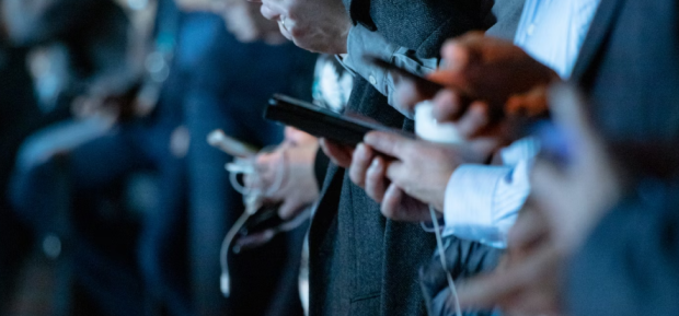 People on smart phones